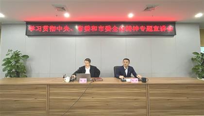 遂寧興業(yè)集團(tuán)召開學(xué)習(xí)貫徹中央、省委和市委全會精神專題宣講會